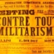 Affiche Contre tout militarisme